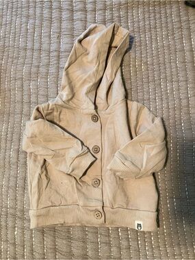 Infant Organic Cotton Sweatshirt in Light Brown